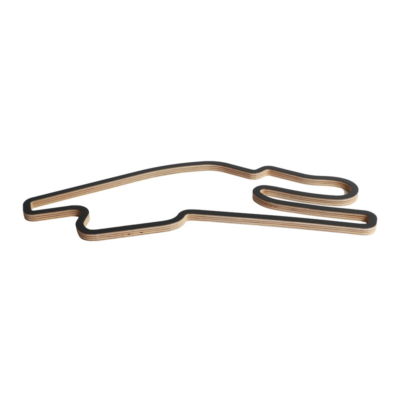 Bugatti Racetrack - Wooden Wall Sculpture (45 cm)